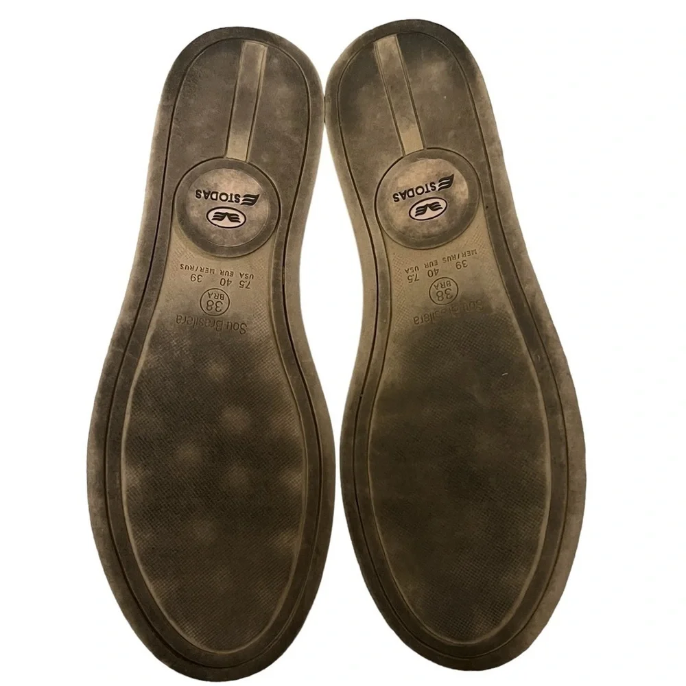 ESTODAS Peruvian snakeskin textured gold metallic 1” sole loafers